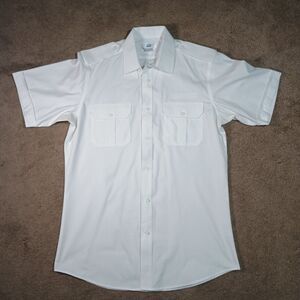 Murphy & Hartelius White Pilot Uniform Size 16.5 White Shirt